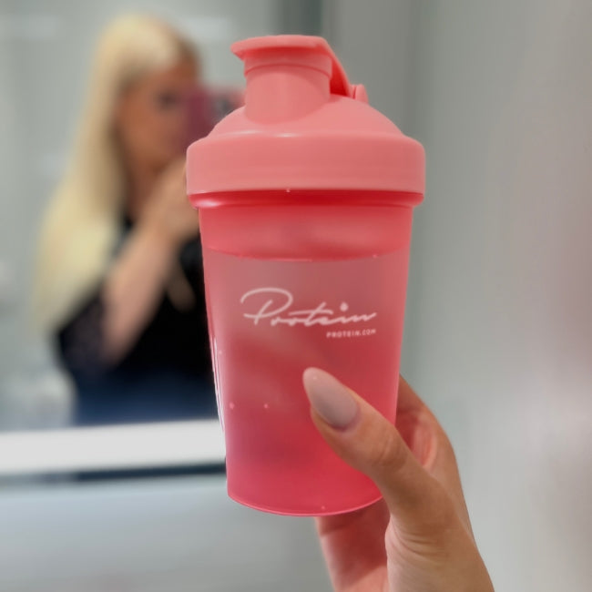 Pink Protein Shaker 13.5 oz