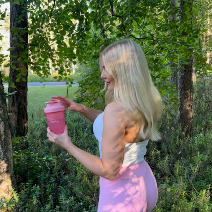 Pink Protein Shaker 13.5 oz