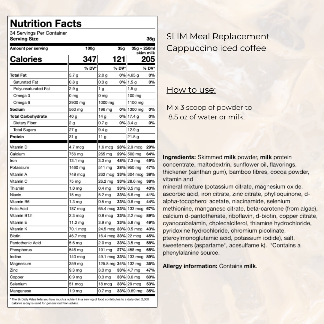Slim Meal Shake, 34 High Protein Meals