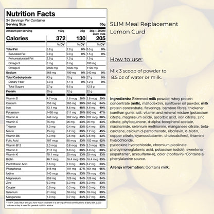Protein Meal Shake, 34 Meals