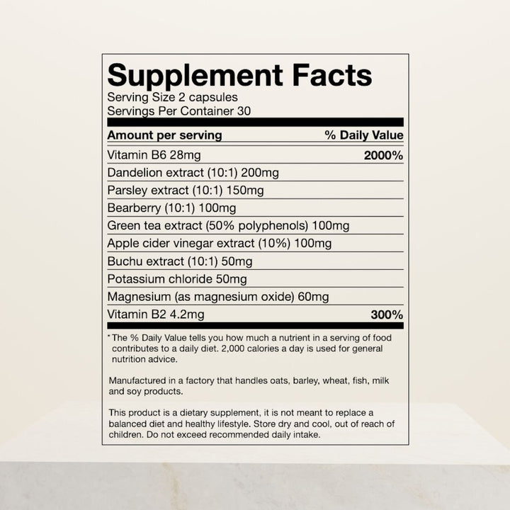 Water Loss, Lose Water Weight, 60 Capsules